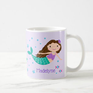 Personlig för Lila av Sjöjungfru Kaffemugg
