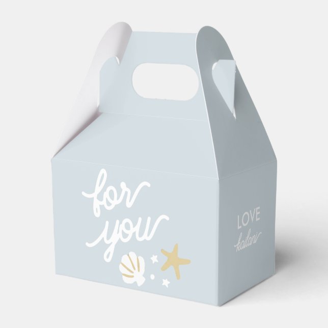 Personlig för lila Sjöjungfru Party Seashells  Fav Presentaskar (Framsidan Sidan)