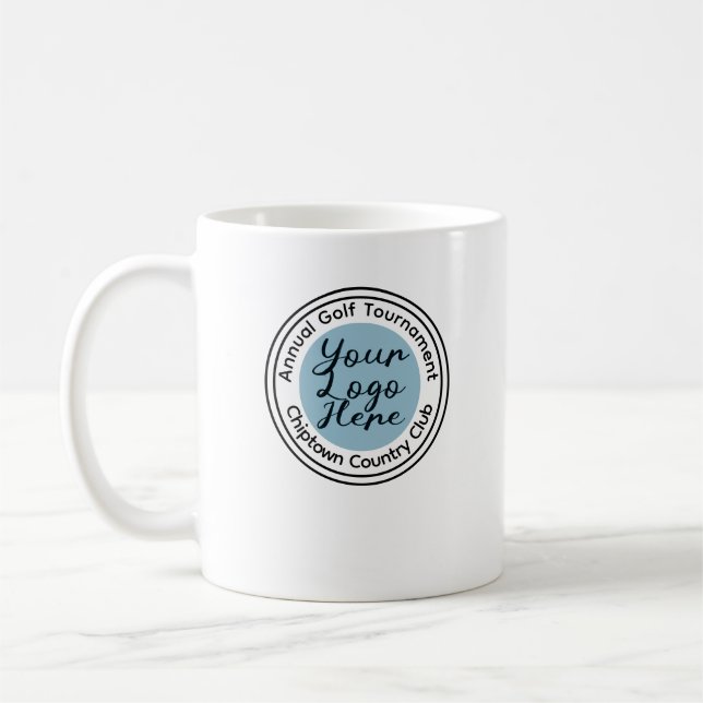 Personlig för logotyp av Golf-turnering eller händ Kaffemugg (Vänster)