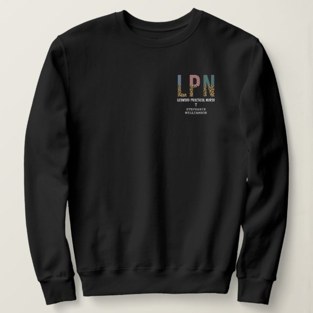 PERSONLIG för LPN-licensierad praktisk sjukförsäkr T Shirt (Design framsida)