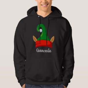 Personlig för lustig öron röd grönt hoodie