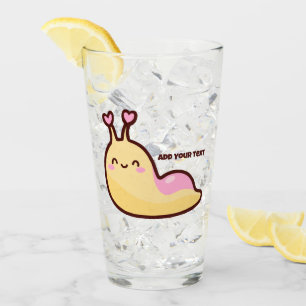 Personlig för Lycklig Cute Slug Glaskopp