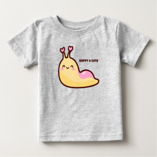 Personlig för Lycklig Cute Slug T Shirt