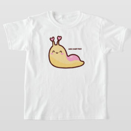 Personlig för Lycklig Cute Slug T Shirt