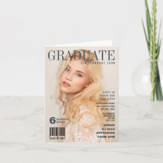 PERSONLIG FÖR MAGAZINTÄCKNING I studenten Inbjudan