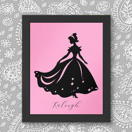 Personlig för Magic Princess Sillouette Skriv ut Poster
