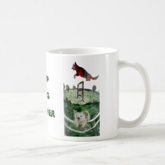 Personlig för målning av hund kaffemugg