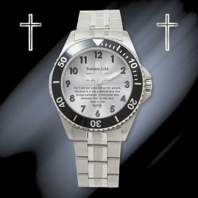 Personlig, för manar från Christian Watch eller Kv Armbandsur (Christian Watches for Men and Women. Good gifts for Pastors. Gift ideas for Pastor anniversary. )