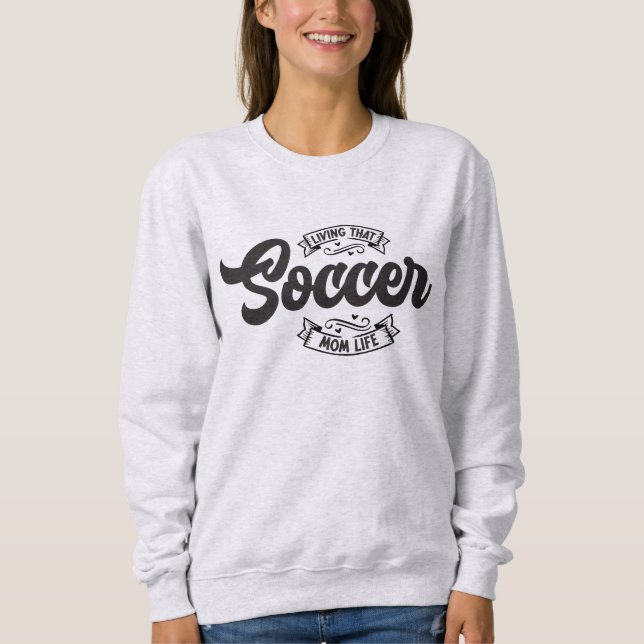 Personlig för matartröja för fotboll Mamma Life T Shirt (Framsida)