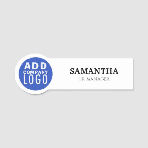 Personlig för medarbetare i Logotypen för företag Namnbricka