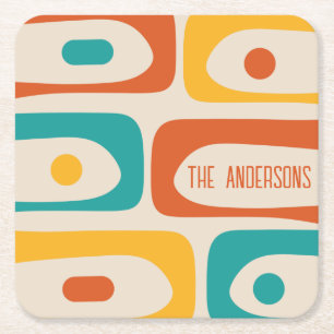 Personlig för modern Piquet-Abstrakt i mitten av å Underlägg Papper Kvadrat