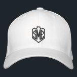 Personlig för Monogram Vapensköld Initialer Anpass Broderad Keps<br><div class="desc">Monogram Vapensköld Monogrammed Initialer Anpassningsbar Personlig Embroied Baseball Cap har det enkla,  moderna,  broderade monogrammet av initialer i en vapensköld gräns. Perfekt som en gåva till familj och vänner för födelsedag,  jul,  Fars dag,  Mors dag,  bröllop med mera. Skapat av Evco Studio www.zazzle.com/store/evcostudio</div>
