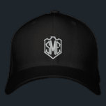 Personlig för Monogram Vapensköld Initialer Anpass Broderad Keps<br><div class="desc">Monogram Vapensköld Monogrammed Initialer Anpassningsbar Personlig Embroied Baseball Cap har det enkla,  moderna,  broderade monogrammet av initialer i en vapensköld gräns. Perfekt som en gåva till familj och vänner för födelsedag,  jul,  Fars dag,  Mors dag,  bröllop med mera. Skapat av Evco Studio www.zazzle.com/store/evcostudio</div>