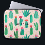 Personlig för mönster för vattenfärgblommarkaktus laptop fodral<br><div class="desc">Ett sött, ett älskvärt och mönster för vattenfärgblommarkaktusen presenteras flickaktigt på denna beställnings- datorsleeve. ** Bakgrundsfärgen (för närvarande i rosor) är faktiskt genomskinlig så dig kan lätt ändra den spelar ingen roll färg som du gillar: Klicka på skräddarsy den button> Klicka på bakgrundsfärg En meny av ska färger kommer upp,...</div>