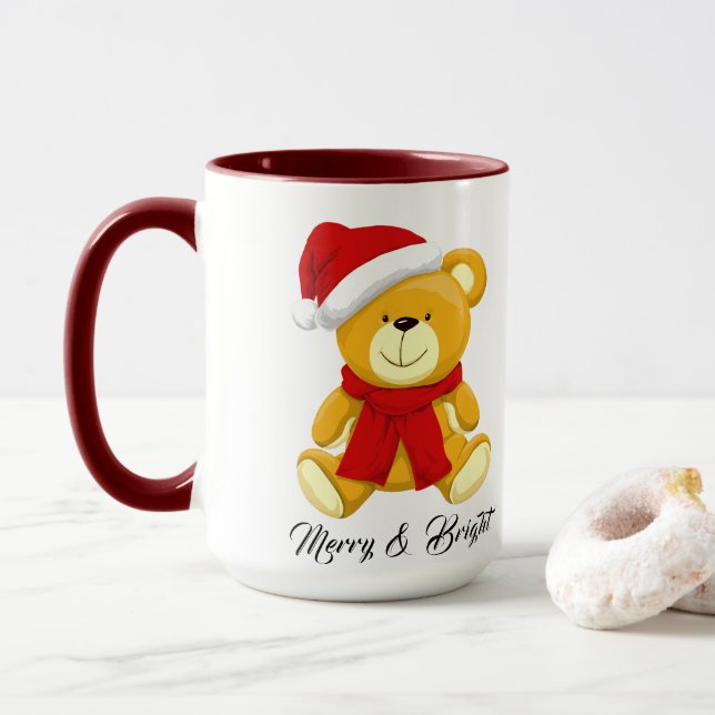Personlig för Nalle av ljus jul Mugg (Med munk)