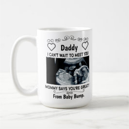 Personlig för Ny pappa från ofödda Baby  Kaffemugg