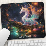 Personlig för ombytta skogshuggor musmatta<br><div class="desc">Omvandla arbetsytan till en magisk sfär med den här fantastiska musknappen som innehåller en stor dragon som är kapslad i en eterisk skog. Det pulserande färg och de invecklade detaljerna ger liv åt scenen, inspirerar kreativiteten och är . Det släta yta säkerställer att musen rörelser exakt medan det halkfria stödet...</div>