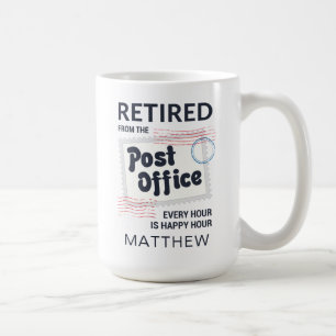 Personlig för pensionerad postarbetare kaffemugg