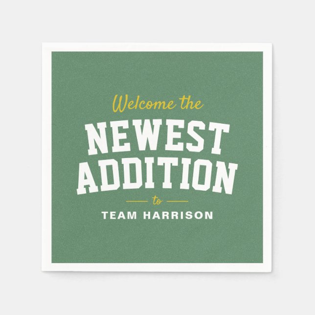 Personlig för peppardusch, söt stjärtskugga pappersservett (Framsidan)