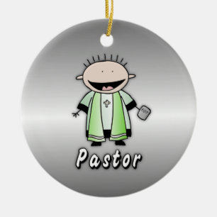 Personlig för prästerskap för ockupationpastor julgransprydnad keramik