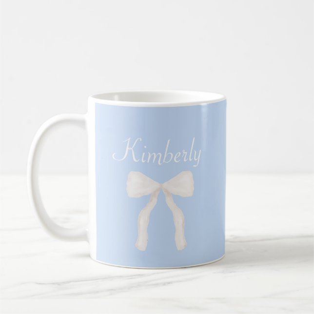 Personlig för Preppy GrandMillennium Bow Kaffemugg (Vänster)