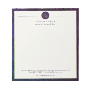 Personlig för professionell av elegant för advokat anteckningsblock