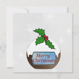 Personlig för Pudding Card för god jul Julkort