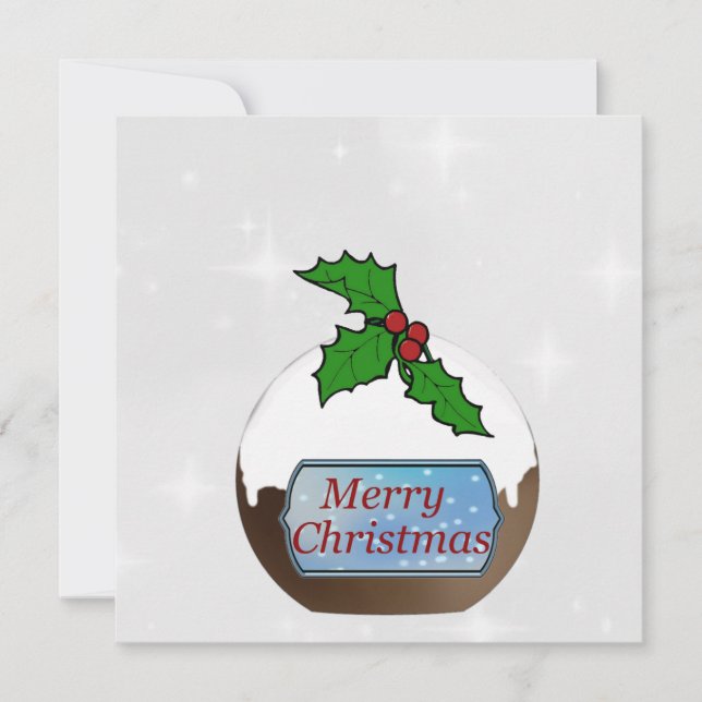 Personlig för Pudding Card för god jul Julkort (Framsida)