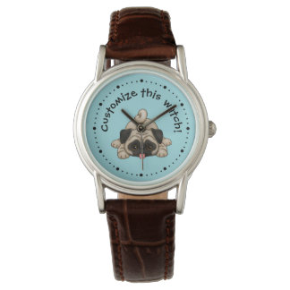 Personlig för Puppy-uppspelning Armbandsur