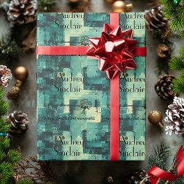 Personlig för radbrytning av Papper Abstrakt för G Presentpapper