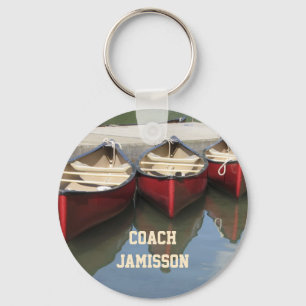 Personlig för Red Canoes Coach-nyckelkedja (Nyckel Nyckelring