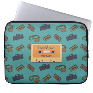 Personlig för Retro Music Mönster Laptop Fodral