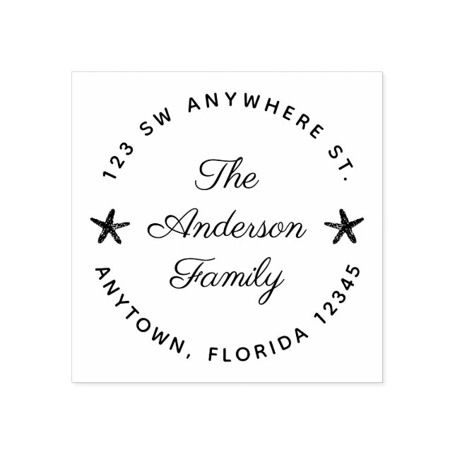 Personlig för Returadress av akut stärkelse Stämpel (Tryck)