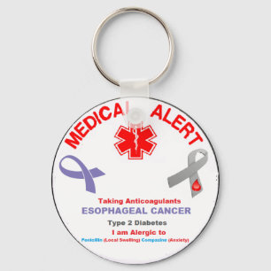 Personlig för Robert Medical Alert Keychain Nyckelring