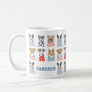 Personlig för Rolig hund illustration av kvalster Kaffemugg