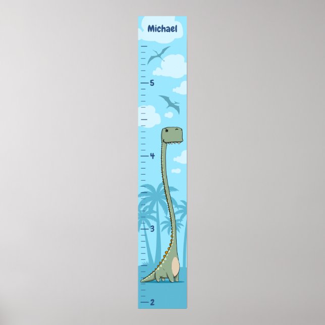Personlig för roligt Dinosaur-tillväxtdiagram Poster (Framsidan)