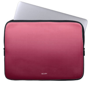 Personlig för Rosa av övertoning Ombre Laptop Fodral