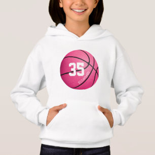 personlig för rosa flickors basketboll t shirt
