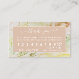 Personlig för Rosa i abstrakt Lojalitetskort