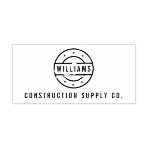 Personlig för rustik stämplad Logotyp Stämpel