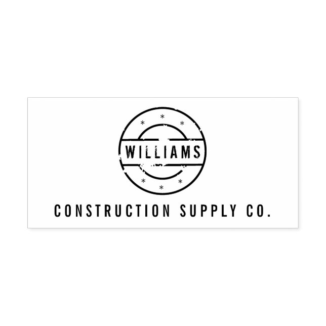 Personlig för rustik stämplad Logotyp Stämpel (Tryck)