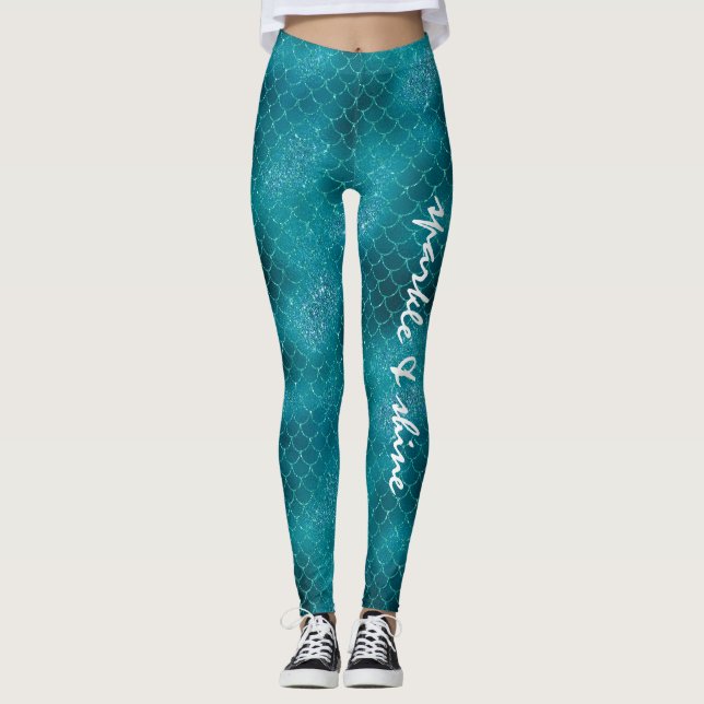 Personlig för Sjöjungfru av Gnistra Leggings (Framsida)