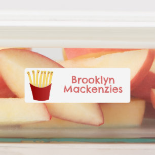 Personlig för snabb tecknad av matvaror för kawaii klistermärke