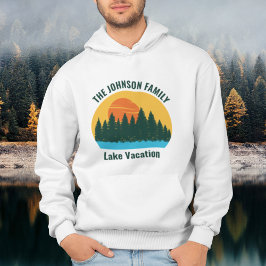 Personlig för solnedgång i sjö-Coola Hoodie