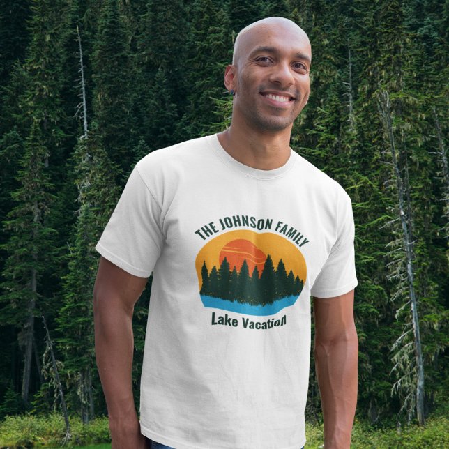 Personlig för solnedgång i sjö-Coola T Shirt (Skapare uppladdad)