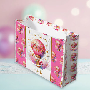 Personlig för söt Rosa och Luftballong i Guld