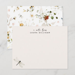 Personlig för sötaste Rosa Blommigt Stationery Anteckningskort