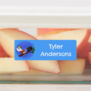 Personlig för sten guitar tecknad klistermärke