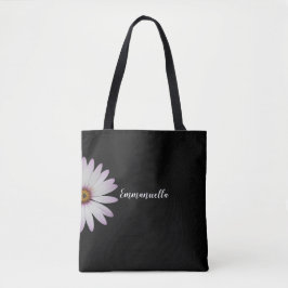 Personlig för svartvit Daisy Tygkasse