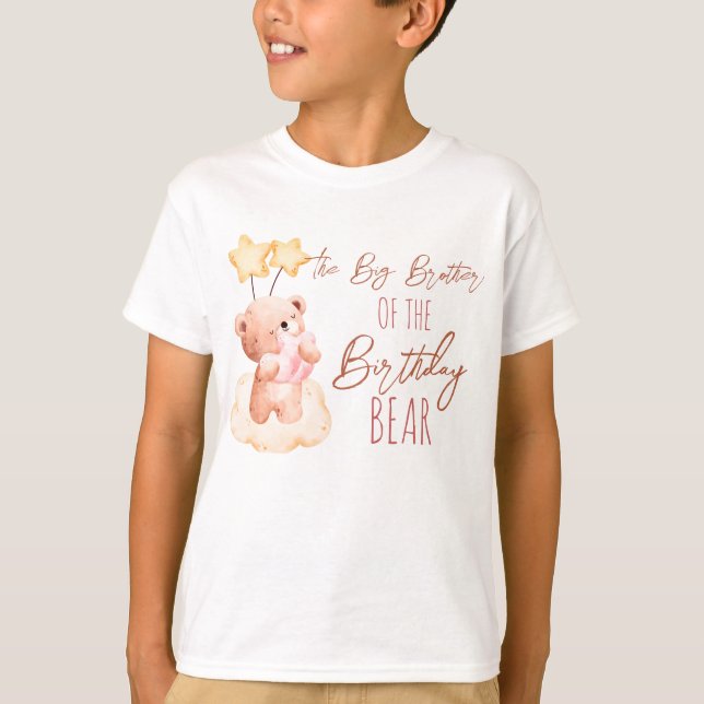 Personlig för Sweet nalle födelsedagsfest T Shirt (Framsida)